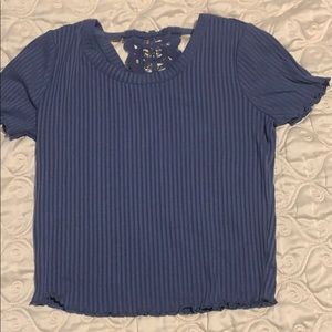 SIZE SMALL AMERICAN RAG BLUE TOP